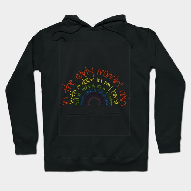 Early Mornin' Rain(bow) Hoodie by Elvis In Leather